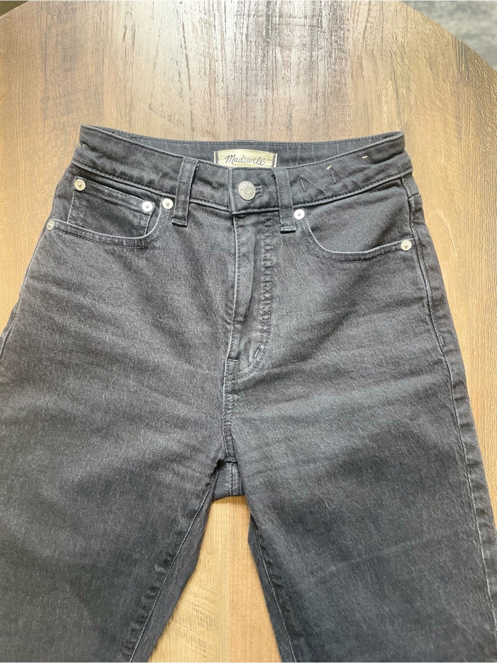 Madewell Men's Slim Straight Black Jeans